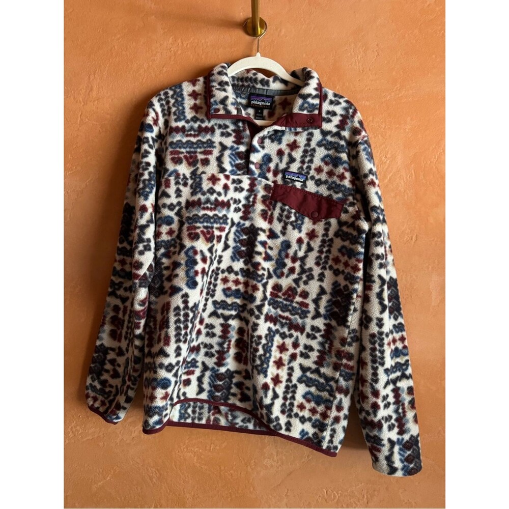 Patagonia Women’s Lightweight Synchilla Snap-T Pullover Wandering Woods Pumice M